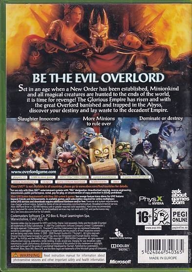 Overlord II - XBOX 360 (B Grade) (Genbrug)